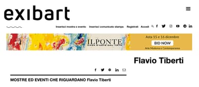 Flavio Tiberti on Exibart