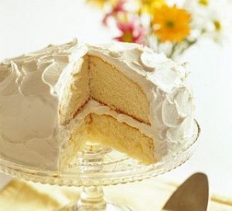 pastel de vainilla y manzanilla