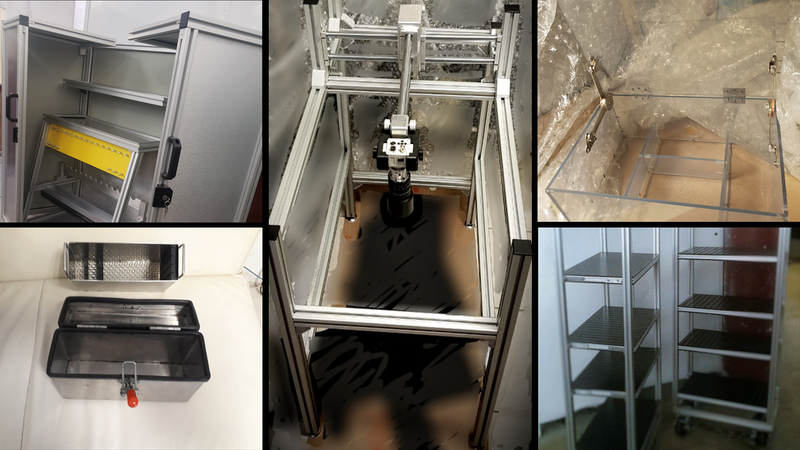 Cabinas de inspección y muebles estructurados