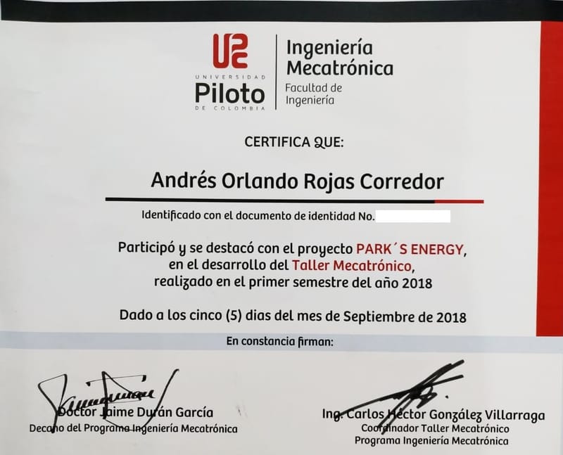 Participación y reconocimiento de taller mecatronico