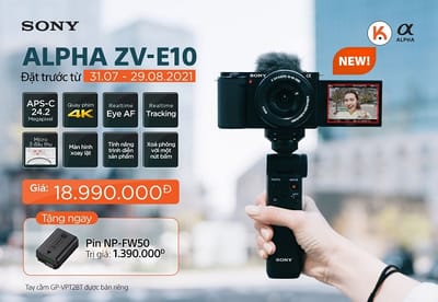 Máy Ảnh Sony ZV-E10 chính hãng giá tốt Trả góp 0%