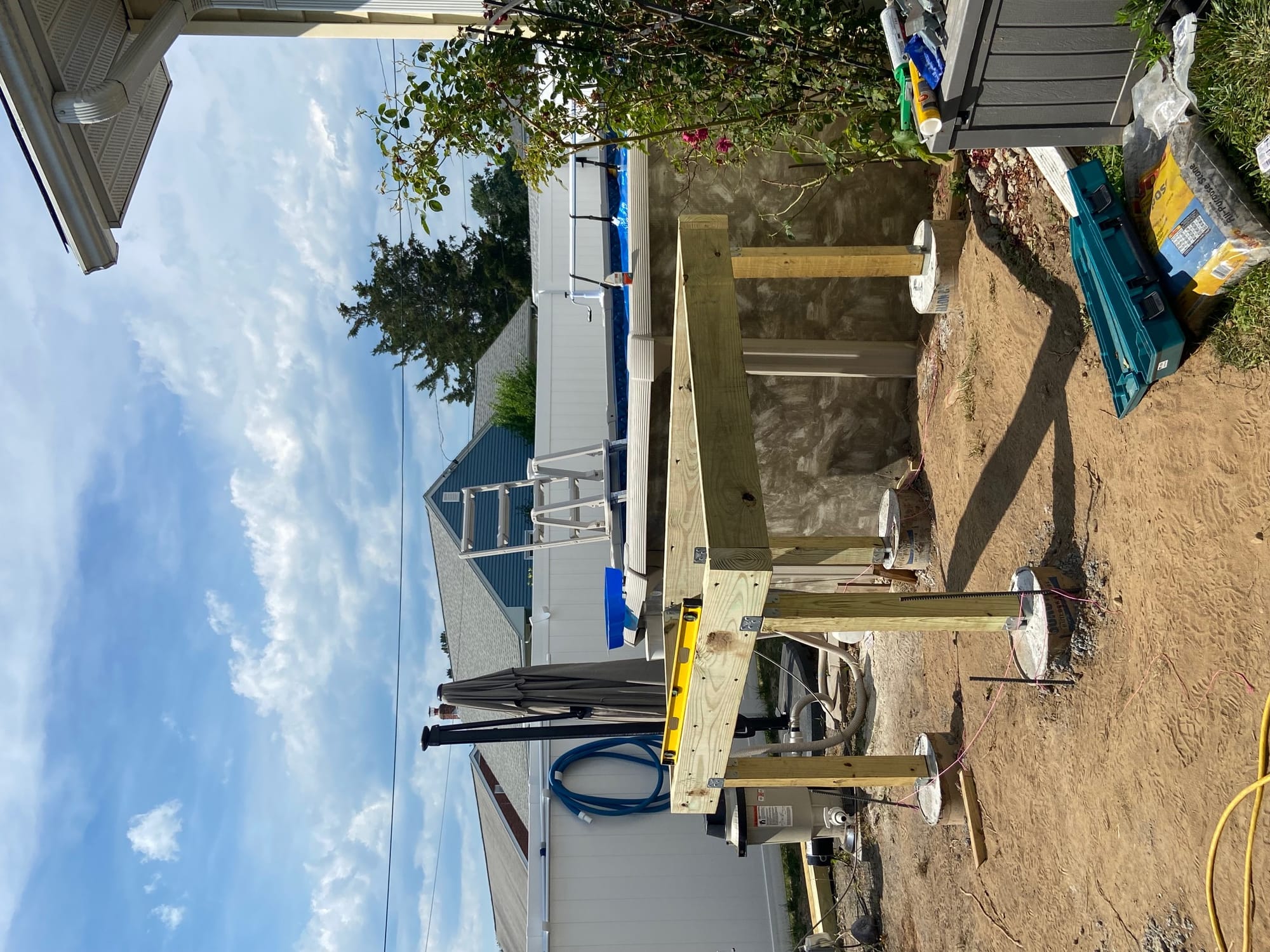 Excavation, footings & construction. 