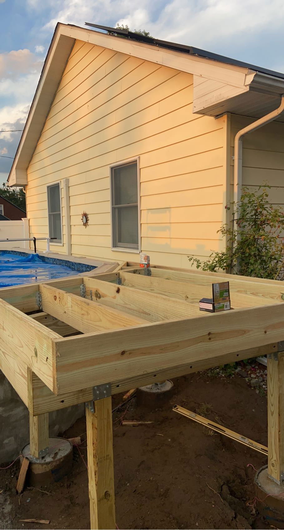 Excavation, footings & construction. 