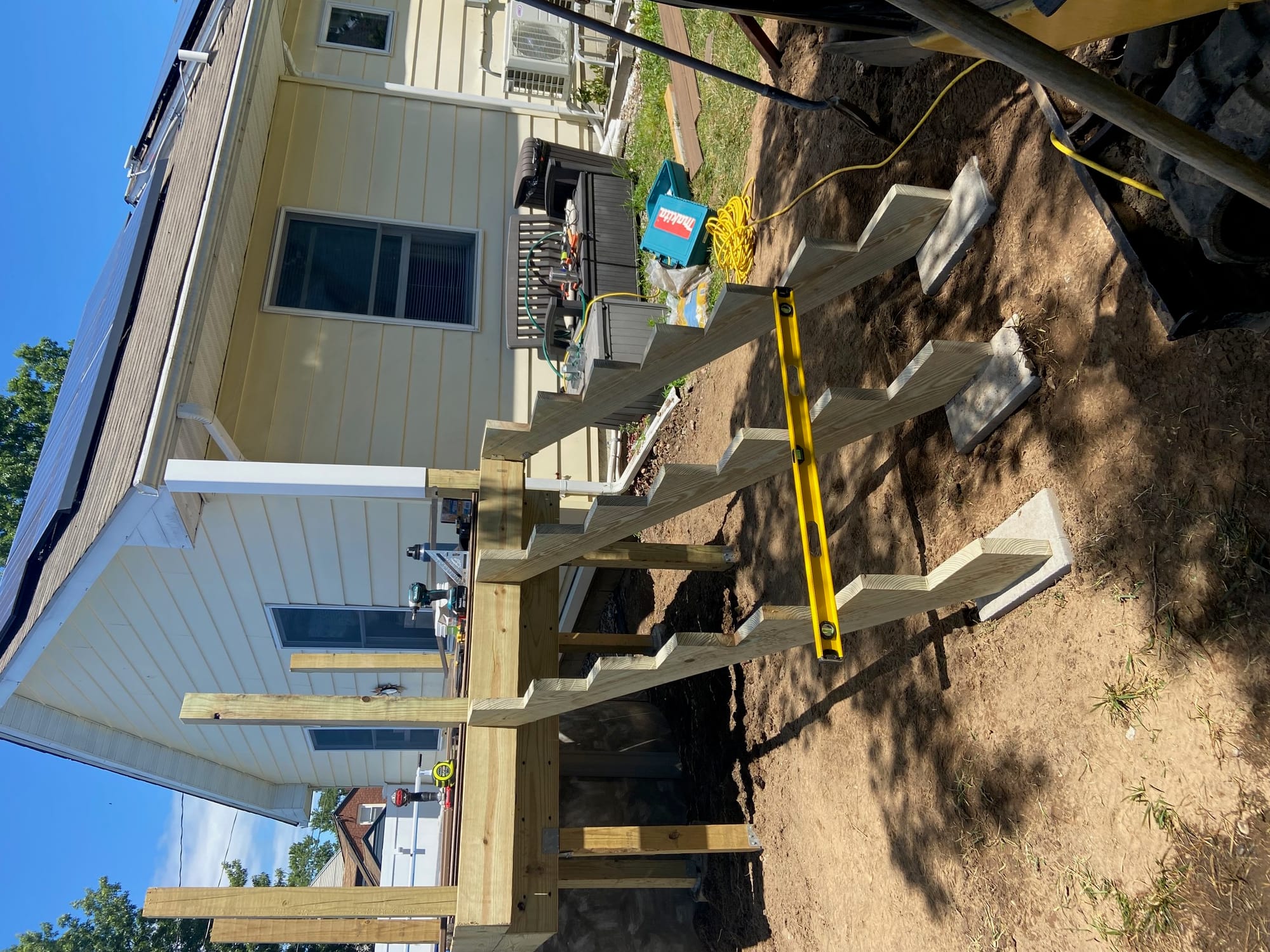 Excavation, footings & construction. 