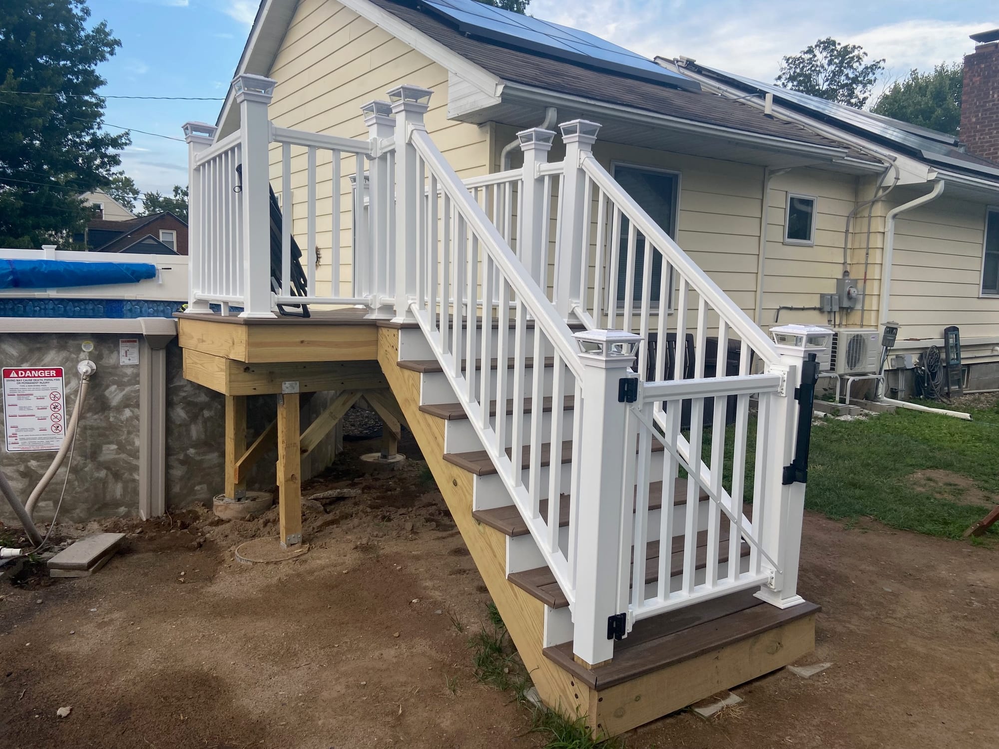 Excavation, footings & construction. 