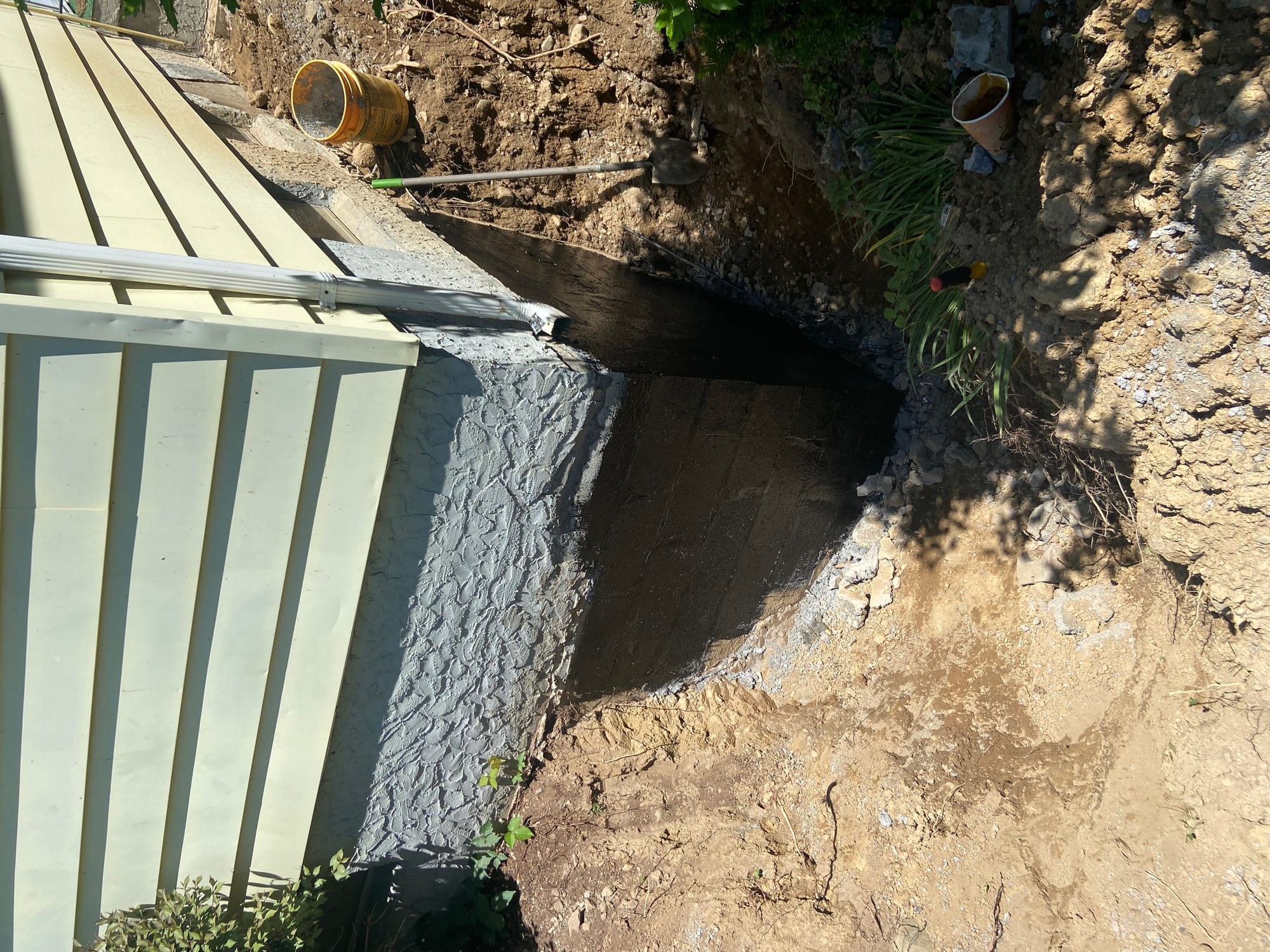 Repair of existing foundation.