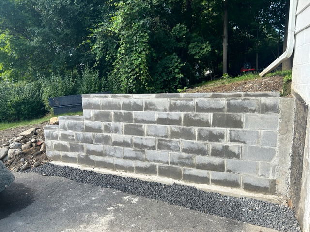 Marius St. retaining wall demo & replacement. 