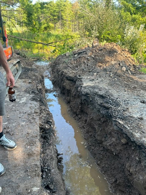Woodstock Chimes driveway culvert pipe replacement. 