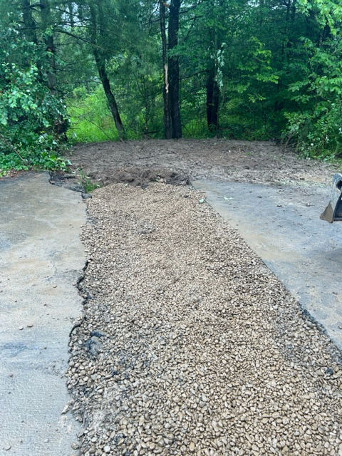 Woodstock Chimes driveway culvert pipe replacement. 