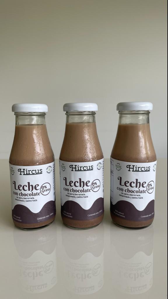 Leche de cabra con chocolate descremada y deslactosada 