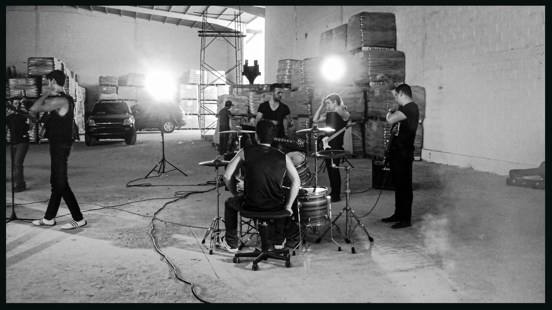 BTS for Location 1 - Music video "Feliz a Toda Costa" for ETERIO