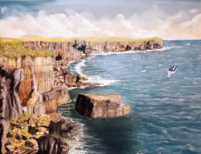 I live through risk without risk there is no art. You should always be on the edge of a cliff.