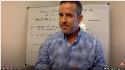 Creating/Adding Value" Such a buzzword, almost cliche', but if you know how to . . .