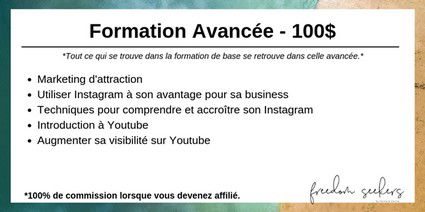 Formation Avancée