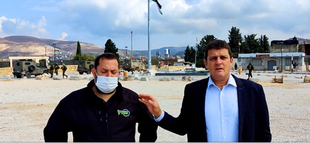 בסיור בסבסטיה עם ראש המועצה האזורית שומרון, יוסי דגן