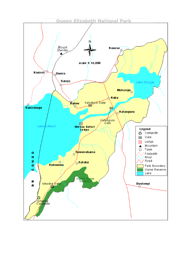 1.	Queen Elizabeth National Park: