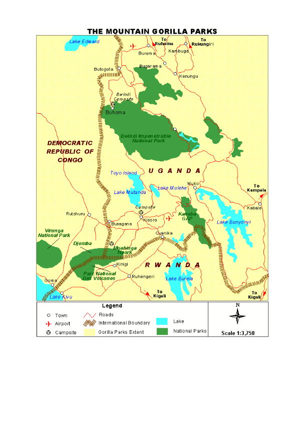 4.Mgahinga Gorilla National Park: