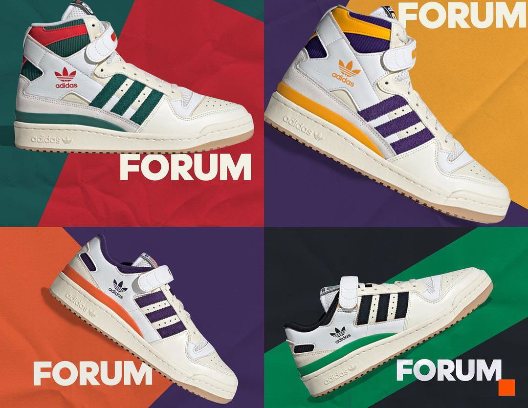 ADIDAS 推出四雙以NBA球隊為元素 FORUM 系列鞋款