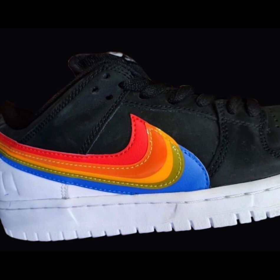 拍立得公司 POLAROID x NIKE SB DUNK LOW PRO 非官方實物細節圖