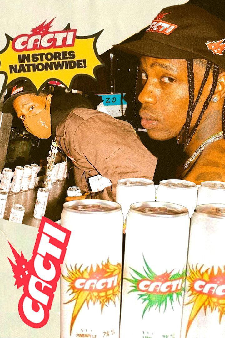 TRAVIS SCOTT 酒精飲品 CACTI 釀製公司發聲明宣佈停產及即時停止發售