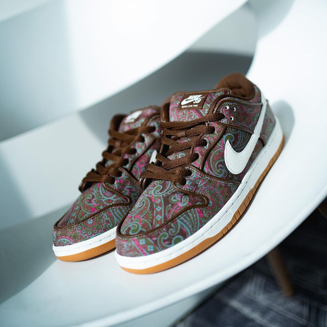 NIKE SB DUNK LOW "BROWN PAISLEY" 非官方高清實物細節圖