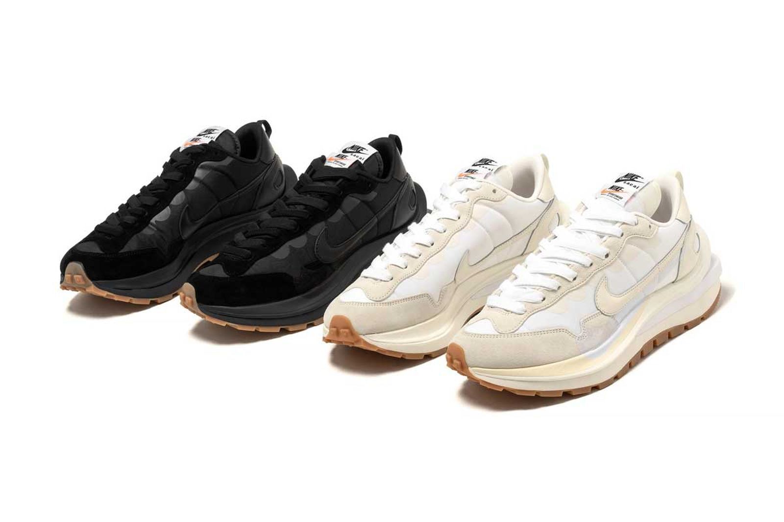 SACAI x NIKE VAPORWAFFLE "BLACK GUM" & "CREAM WHITE" 發售詳情