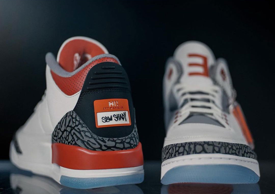 EMINEM 於 SUPER BOWL 着用專屬 AJ 3 “AIR SHADY”