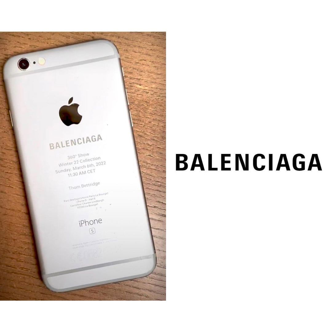 BALENCIAGA 2022 年秋冬時裝騷以破爛 IPHONE 6S 作時裝騷邀請函