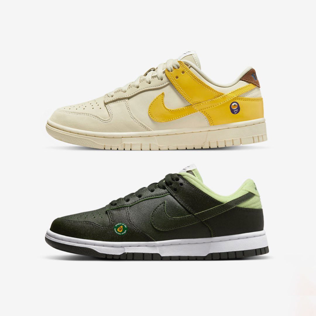 NIKE 即將推出以生果為題特別版 DUNK LOW "牛油果" & "香蕉" 官方高清細節圖