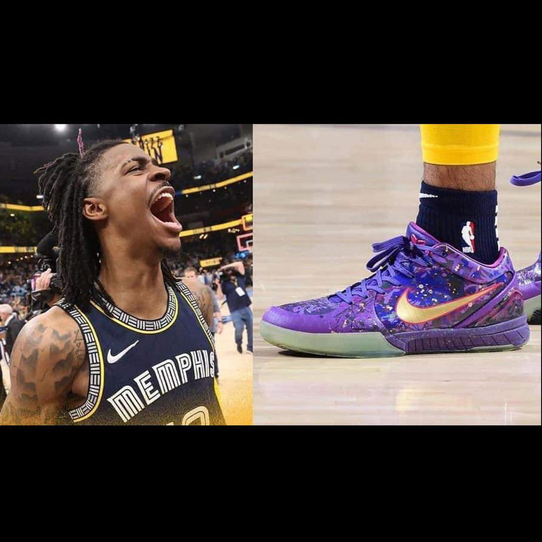 NBA 灰熊隊球員 JA MORANT 被指於季後賽著用假 ZOOM KOBE IV PRELUDE