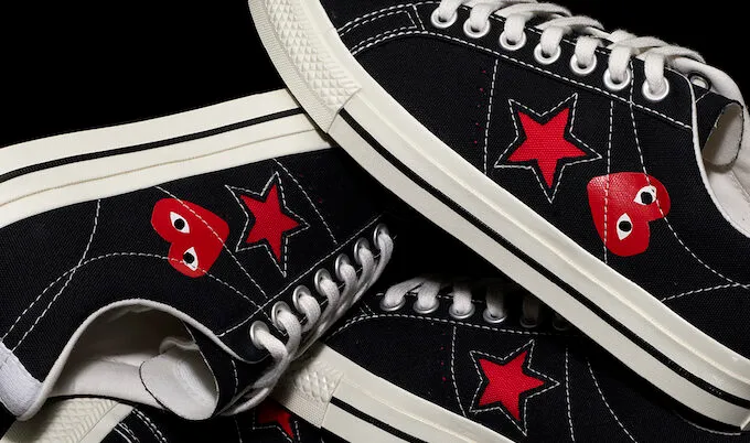 COMME des GARÇONS PLAY x CONVERSE 聯名 ONE STAR 造型照及發售詳情