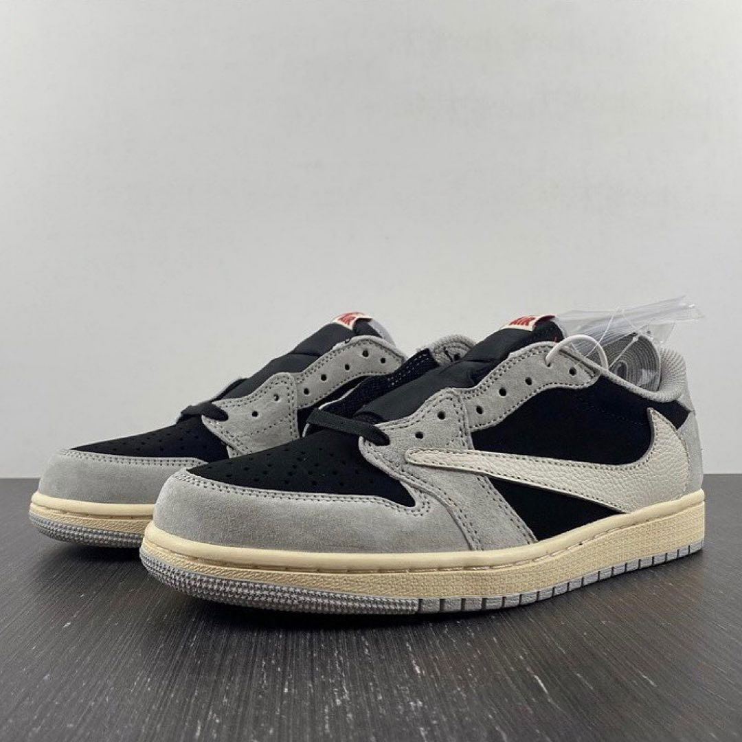 TRAVIS SCOOT x AJ1 LOW "PHANTOM GREY" 疑似公開發售版本實物圖