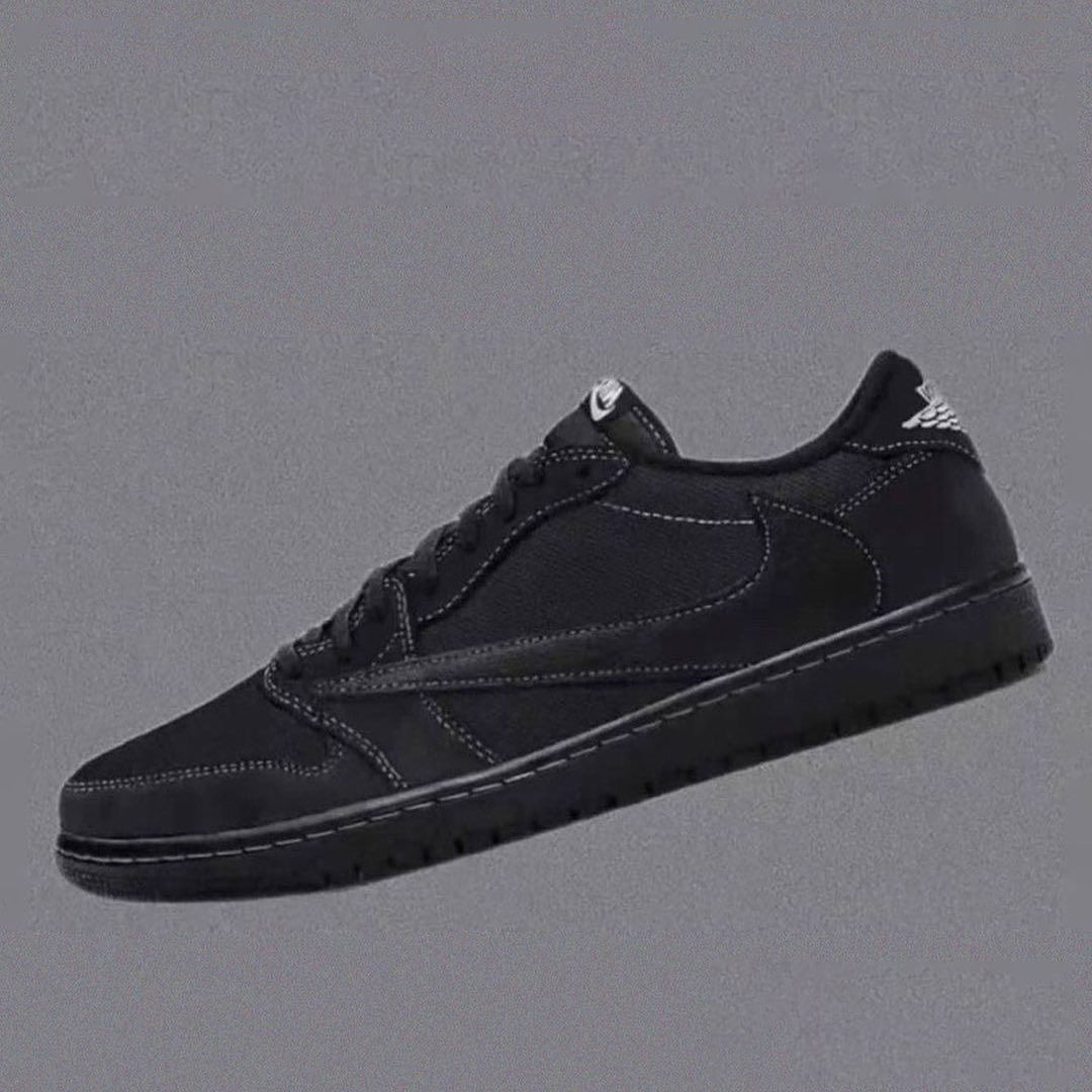 TRAVIS SCOTT x AJ1 LOW "BLACK PHANTOM" 全黑配色 SAMPLE 版本率先曝光