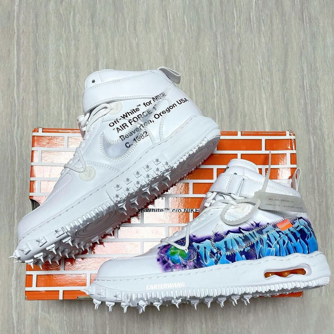 OFF-WHITE x NIKE AIR FORCE 1 MID  塗鴉版本 SAMPL率先曝光