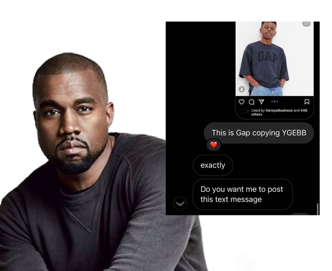 YE (KANYE WEST) 於 IG 指合作夥伴 GAP 抄襲 YEEZY x BALENCIAGA x GAP 系列