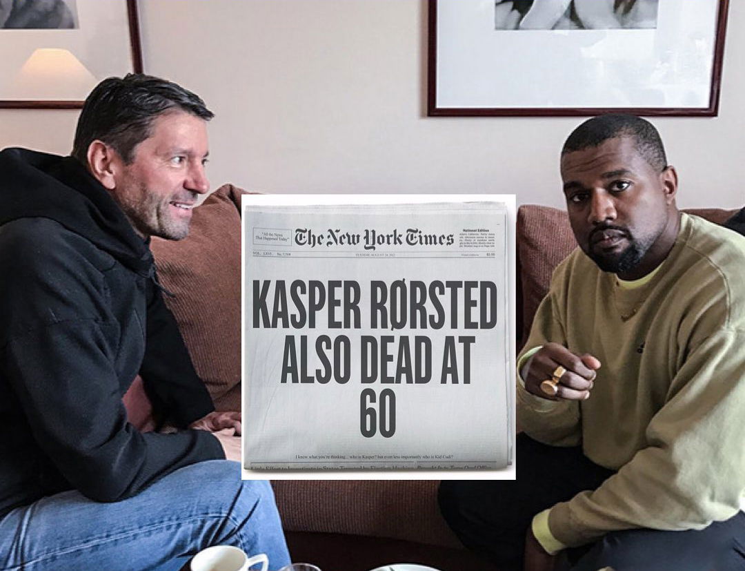 YE (KANYE WEST) 於 IG 詛咒 ADIDAS 執行長 KASPER RORSTED 死於 60 歲