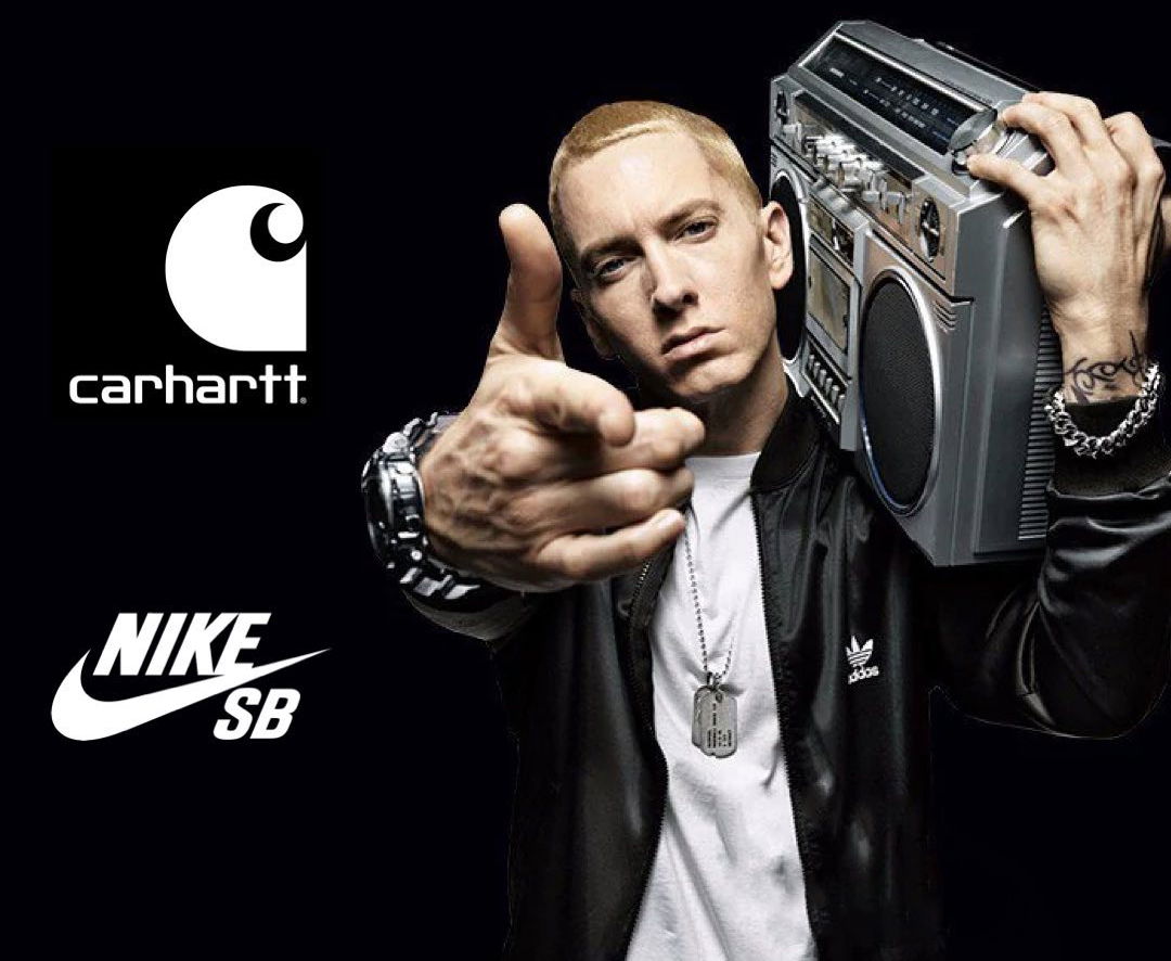 傳奇 RAPPER EMINEM 與 CARHARTT 及 NIKE SB 推出聯名鞋款