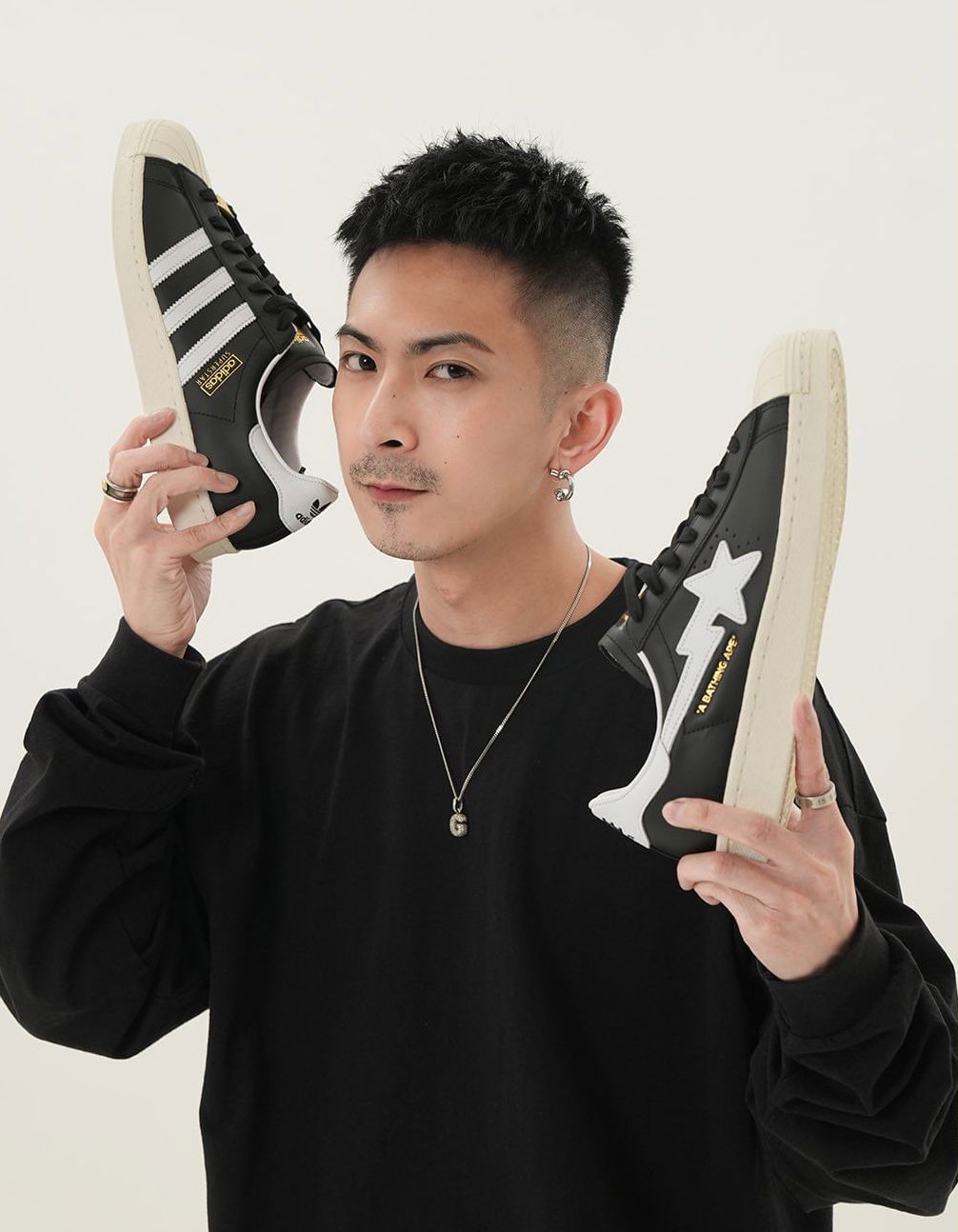 《GMAG開鞋》BAPE x ADIDAS SUPERSTAR 80S 一個價錢買兩對經典鞋款？