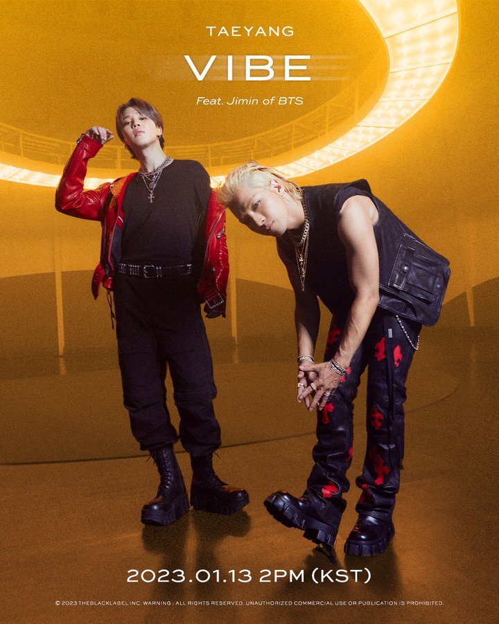 BIGBANG 成員 TAEYANG 將與 BTS 成員 JIMMIN 推出合唱歌《VIBE》