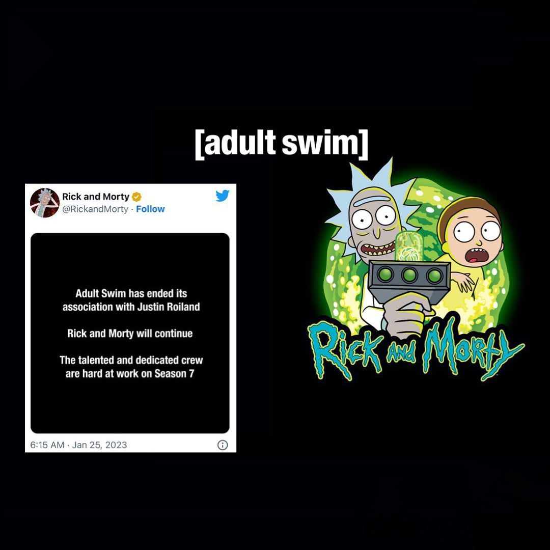 人氣卡通《RICK AND MORTY》創作者及配音員 JUSTIN ROILAND 因家暴事件被解僱