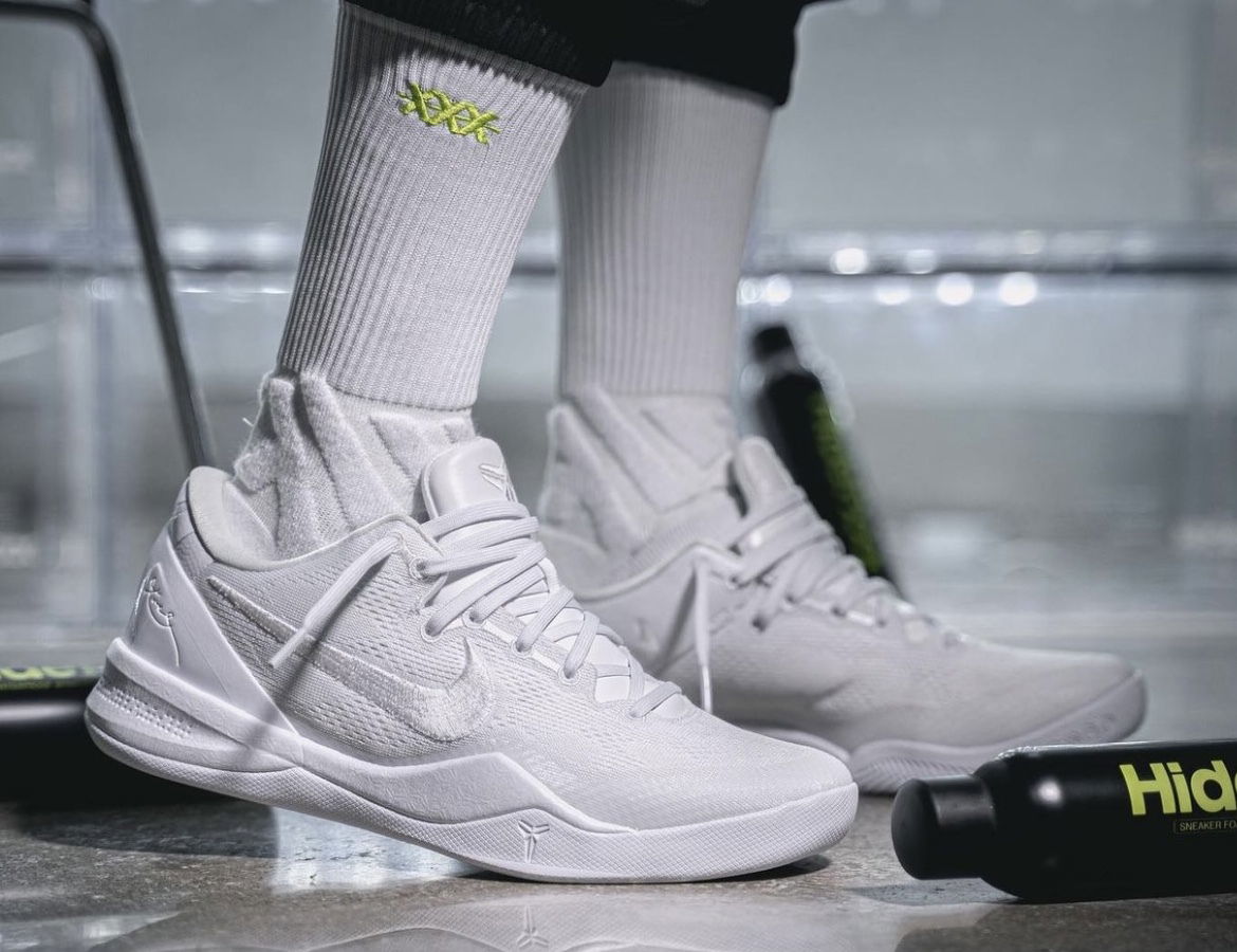 NIKE KOBE 8 PROTRO "TRIPLE WHITE" 非官方高清著用圖率先曝光