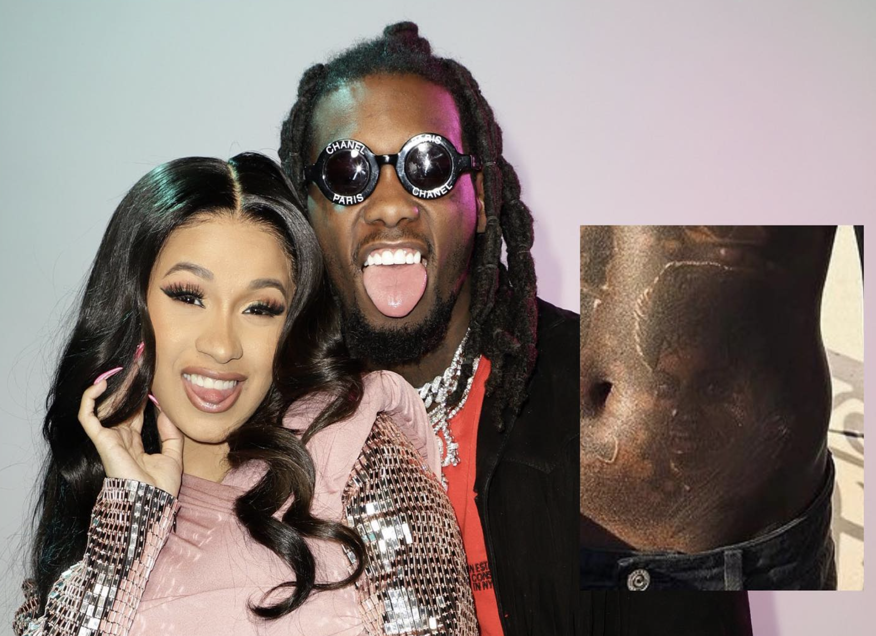 CARDI B 不滿丈夫 OFFSET 腹部 MJ 紋身 表示：「性交時彷彿 MJ 在看著我」