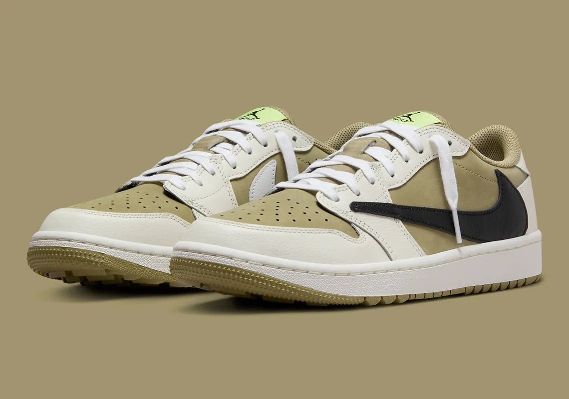 TRAVIS SCOTT x AJ 1 LOW OG GOLF 官方高清細節圖發售詳情