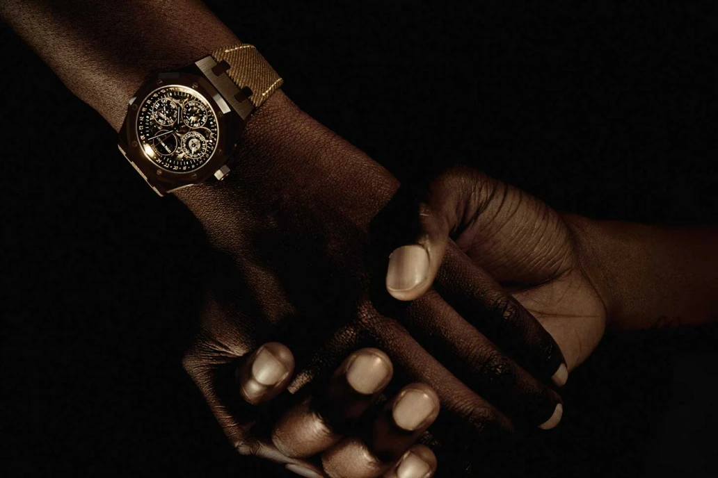 TRAVIS SCOTT x AUDEMARS PIGUET 皇家橡樹腕表造型照