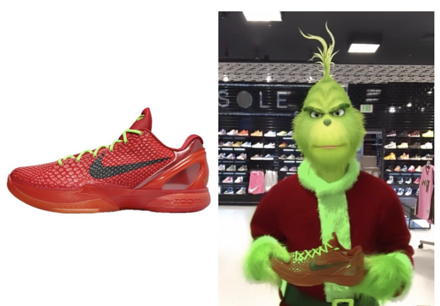 美國球鞋店 SOLE ST. SHOES 為阻止炒家轉售 將全數 KOBE 6 PROTRO ”REVERSE GRINCH“ 鞋盒銷毀