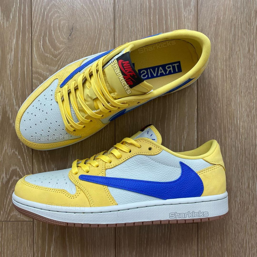 TRAVIS SCOTT x AJ1 LOW ”CANARY YELLOW“ 非官方高清實物圖