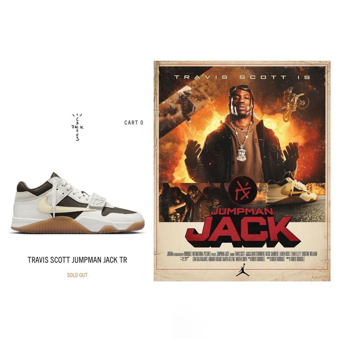 TRAVIS SCOTT x JORDAN BRAND JUMPMAN JACK 突擊於官網發售