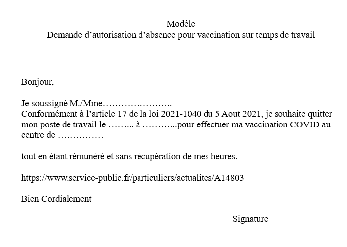 Information Importante VACCINATION