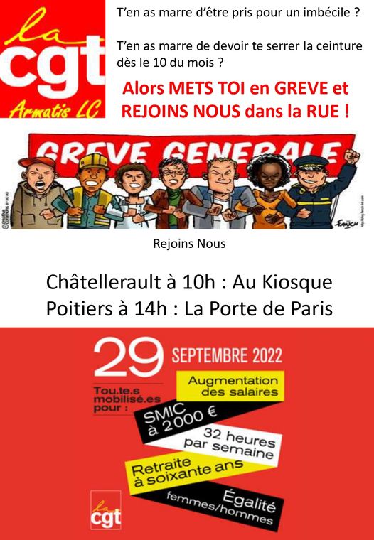 greve pouvoir achat 29/09/2022