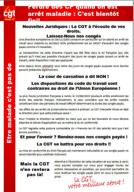 Perdre des CP quand on est arrêt maladie : C’est bientôt fini!